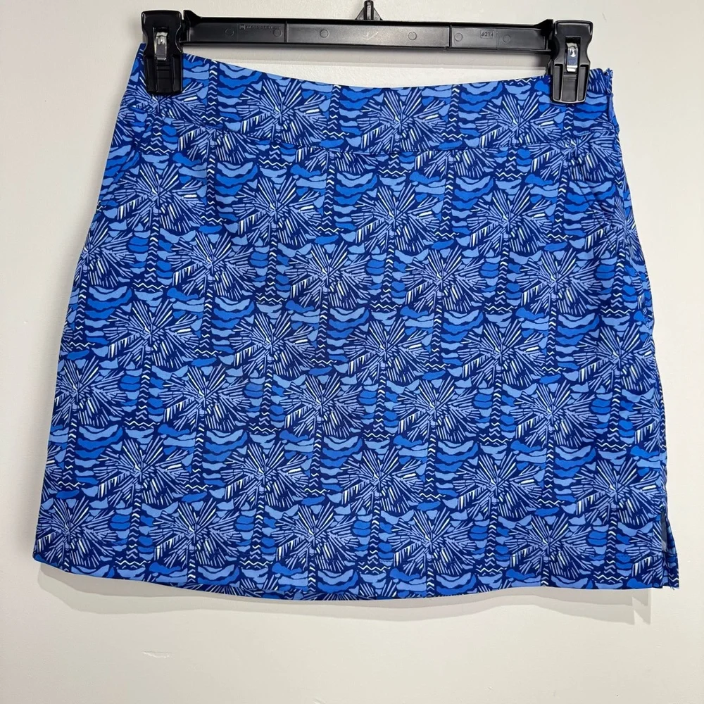 Vineyard Vines Women’s Royal Blue Ocean Palmetto Print Tennis/Golf Skort. Size 2